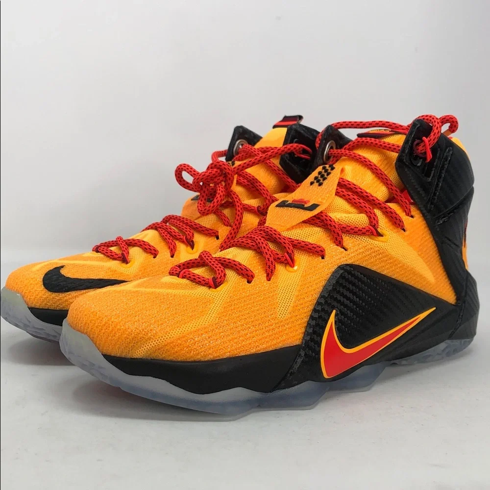 Nike Lebron XII 12 CLE Cleveland Bright Crimson 684593-830 Men’s Shoes -Size 8.5